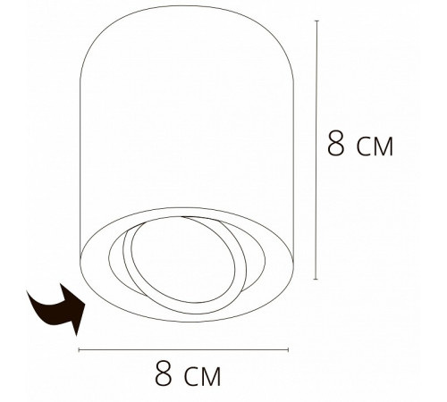 Накладной светильник Arte Lamp Beid A1513PL-1BK
