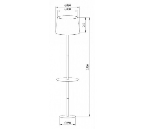 Торшер ARTE Lamp A2102PN-1WH Торшер ARTE Lamp A2102PN-1WH