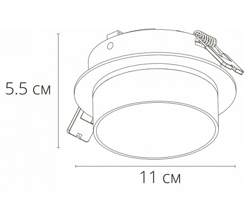 Встраиваемый светильник Arte Lamp Imai A2264PL-1BK