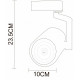 Трековый светодиодный светильник Arte Lamp Traccia A2330PL-1WH