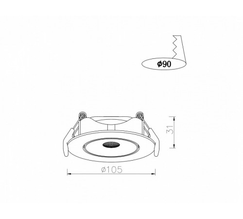 Встраиваемый светильник ARTE Lamp A4762PL-1WH Встраиваемый светильник ARTE Lamp A4762PL-1WH