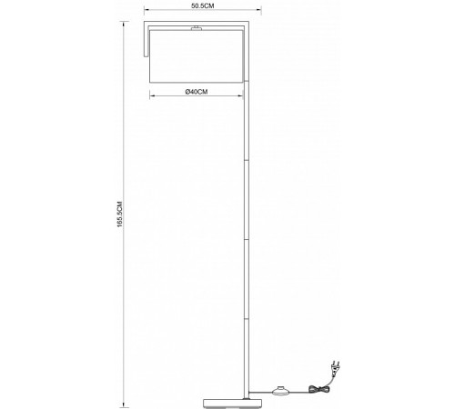 Торшер Arte Lamp Aperol A5031PN-1SS