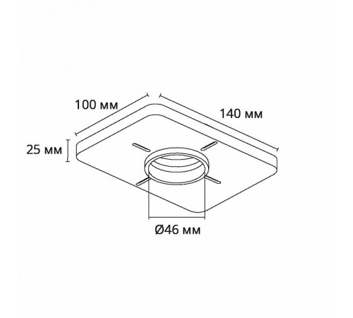 Закладная для монтажа светильников Arte Lamp Ducre-Accessories A709001