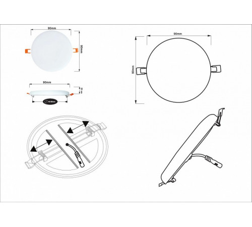 Встраиваемый светильник ARTE Lamp A7981PL-1WH