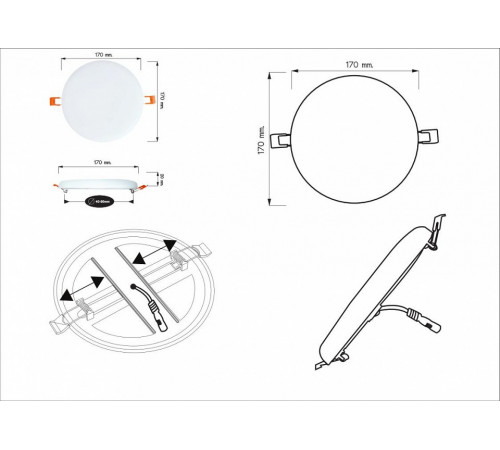 Накладной светильник ARTE Lamp A7983PL-1WH