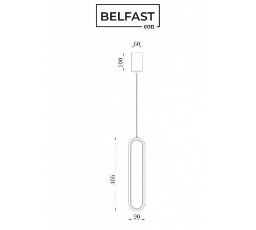 Подвесной светильник Belfast Nevis 86227-1W-41 BR Подвесной светильник Belfast Nevis 86227-1W-41 BR