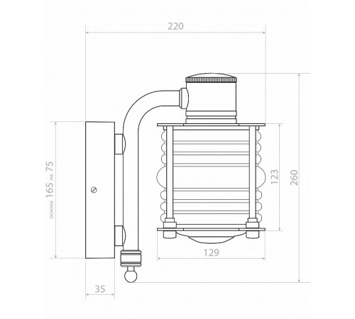 Светильник настенный Covali WL-30480 Светильник настенный Covali WL-30480