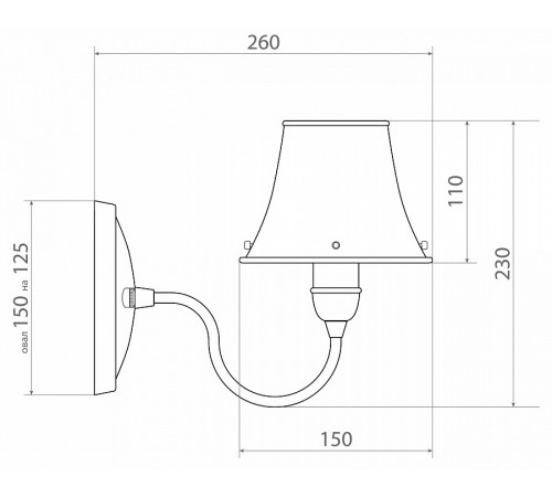 Бра Covali WL-38006 Бра Covali WL-38006