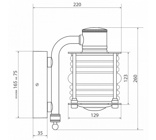 Светильник настенный Covali WL-50839 Светильник настенный Covali WL-50839