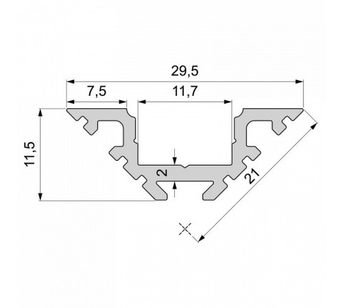 Профиль угловой Deko-Light AV-01-10 970400 Профиль угловой Deko-Light AV-01-10 970400