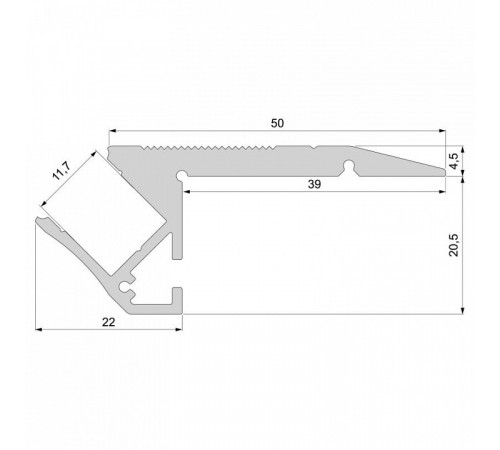 Профиль Deko-Light AL-01-10 970500 Профиль Deko-Light AL-01-10 970500