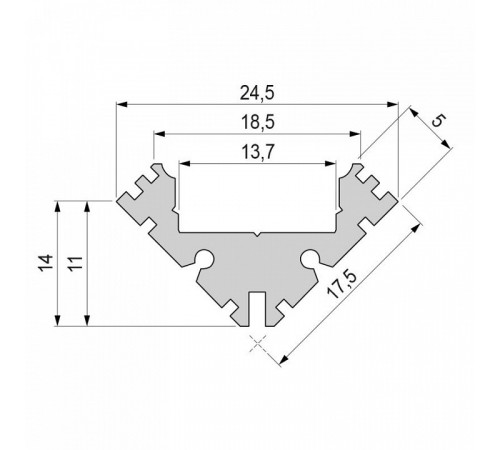 Профиль угловой Deko-Light AV-04-12 975410 Профиль угловой Deko-Light AV-04-12 975410