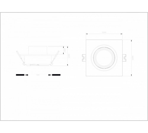 Встраиваемый светильник Denkirs Rond DK3121-WH