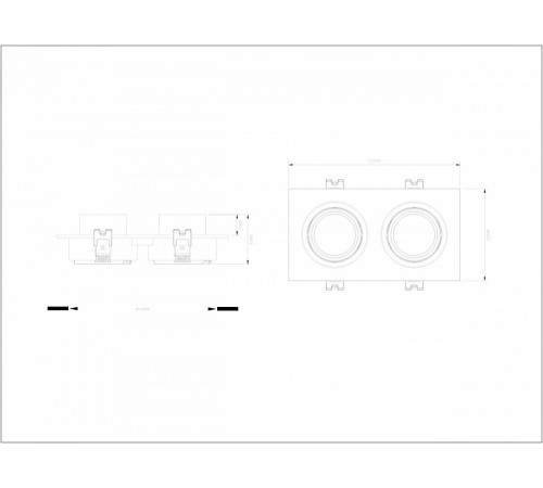 Встраиваемый светильник Denkirs Rond DK3122-WH
