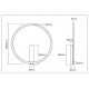 Настенный светильник Denkirs Round DK5035-SG