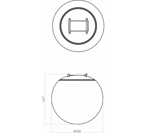 Трековый однофазный светильник Denkirs Belty orb DK5550-BK