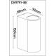 Фасадный светильник Denkirs Narvik DK9791-BK