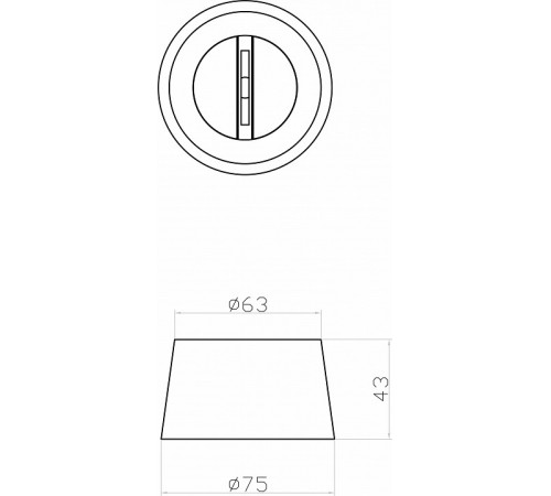 Накладное основание Denkirs Belty Base TR5512-BK Накладное основание Denkirs Belty Base TR5512-BK
