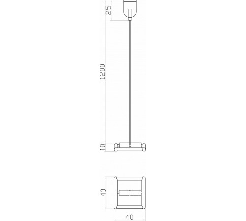 Подвесное крепление Denkirs Belty base TR5517-BK