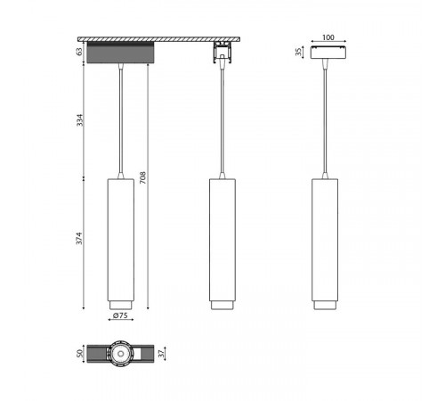 Трековый светильник DesignLed SY-601242-BL-20-NW 003579