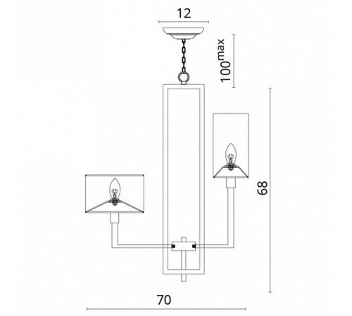 Подвесная люстра Divinare Porta 5933/01 LM-8