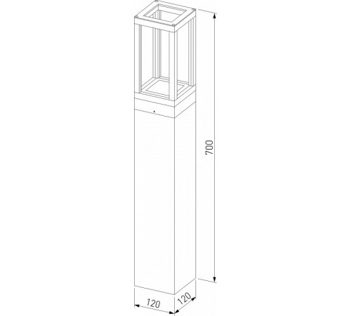 Ландшафтный светодиодный светильник Elektrostandard Frame 1529 TECHNO LED серый 4690389172373 a051860 Ландшафтный светодиодный светильник Elektrostandard Frame 1529 TECHNO LED серый 4690389172373 a051860