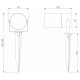 Уличный светодиодный светильник Elektrostandard Landscape 043 FL LED черный 4690389184062 a059011