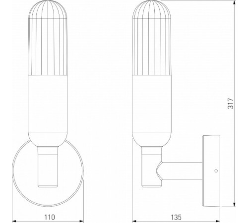 Уличный настенный светильни Elektrostandard Isida 35165/U серый 4690389194122 a062883 Уличный настенный светильни Elektrostandard Isida 35165/U серый 4690389194122 a062883