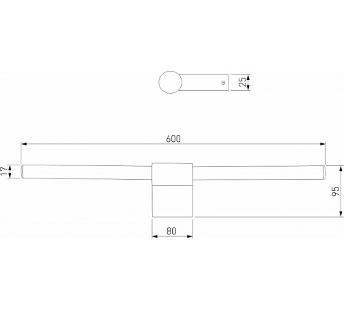 Подсветка для зеркал Elektrostandard Luar 40125/LED черный жемчуг 4690389193866 a062892 Подсветка для зеркал Elektrostandard Luar 40125/LED черный жемчуг 4690389193866 a062892