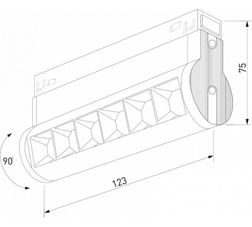 Трековый магнитный светильник Elektrostandard Slim Magnetic 85048/01 4690389194078 a062995