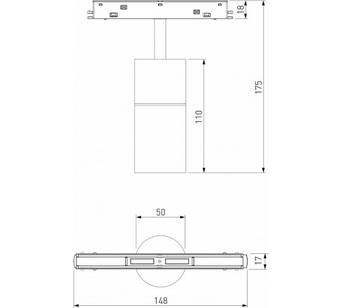 Трековый магнитный светильник Elektrostandard Slim Magnetic 4690389195341 a063537