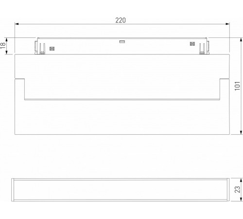 Трековый магнитный светильник Elektrostandard Slim Magnetic 4690389195402 a063543