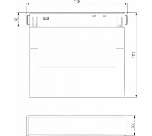 Трековый магнитный светильник Elektrostandard Slim magnetic 85084/01 4690389195228 a063558