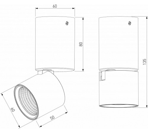 Накладной спот Elektrostandard Sens 4690389197826 a063680 Накладной спот Elektrostandard Sens 4690389197826 a063680