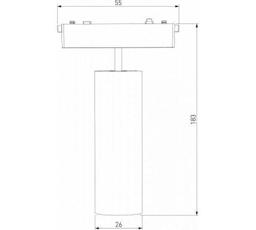 Трековый магнитный светильник Elektrostandard Flat magnetic 4690389198557 a063713