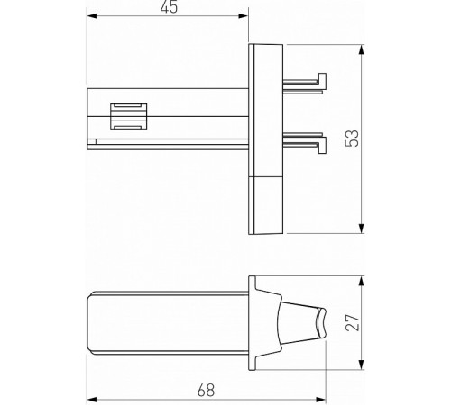 Соединитель для круглого шарнирного коннектора Elektrostandard Slim Magnetic 4690389198687 a063967