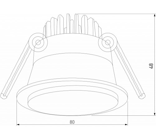 Встраиваемый светильник Elektrostandard Mils 4690389199110 a064269 Встраиваемый светильник Elektrostandard Mils 4690389199110 a064269