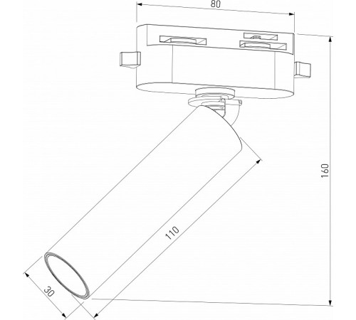 Трековый однофазный светильник Elektrostandard Pika 4690389201509 85110/01 a065269 Трековый однофазный светильник Elektrostandard Pika 4690389201509 85110/01 a065269