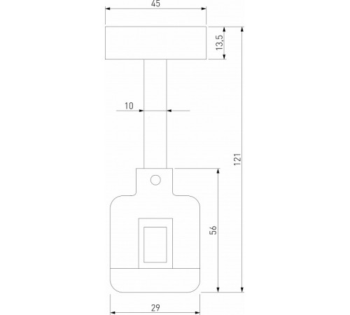Декоративная стойка с коннектором Elektrostandard Esthetic Magnetic 4690389202308 85145/00 a065437 Декоративная стойка с коннектором Elektrostandard Esthetic Magnetic 4690389202308 85145/00 a065437