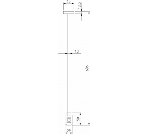 Декоративная стойка с вводом питания Elektrostandard Esthetic Magnetic 4690389202223 85148/00 a065444