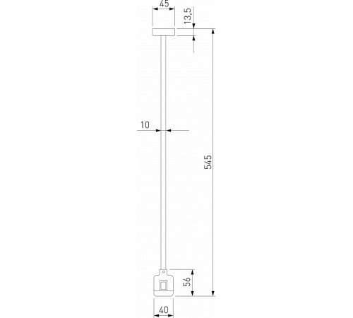 Декоративная стойка с коннектором Elektrostandard Esthetic Magnetic 4690389202261 85152/00 a065448 Декоративная стойка с коннектором Elektrostandard Esthetic Magnetic 4690389202261 85152/00 a065448