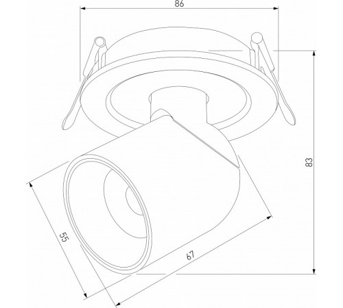 Встраиваемый спот Elektrostandard Spot 4690389203381 25093/LED a065456 Встраиваемый спот Elektrostandard Spot 4690389203381 25093/LED a065456