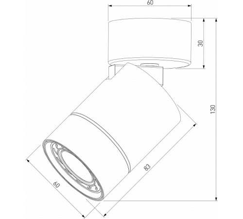 Накладной спот Elektrostandard Niro 4690389203268 25013/01 a065463 Накладной спот Elektrostandard Niro 4690389203268 25013/01 a065463