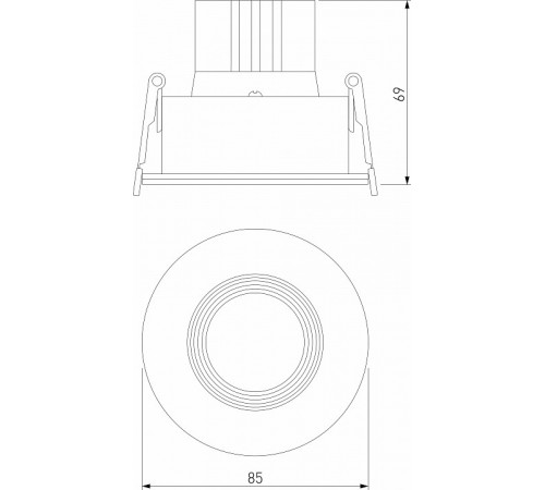 Встраиваемый светильник Elektrostandard Artis 4690389204210 25096/LED a066135