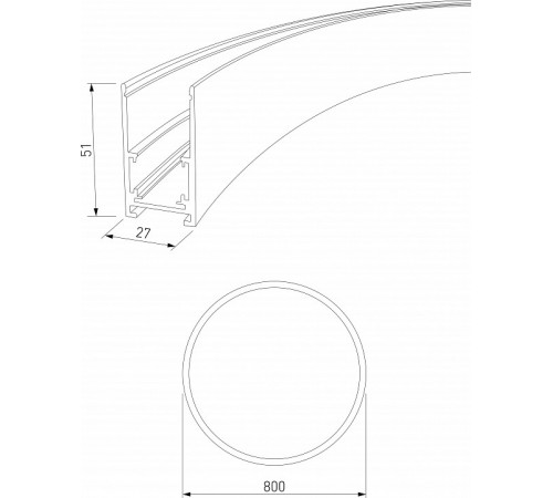 Шинопровод накладной радиусный Elektrostandard Slim Magnetic 4690389205033 85160/00 a066497 Шинопровод накладной радиусный Elektrostandard Slim Magnetic 4690389205033 85160/00 a066497