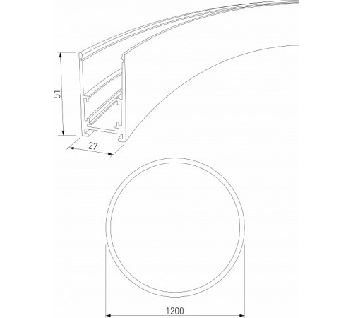 Шинопровод накладной радиусный Elektrostandard Slim Magnetic 4690389205026 85161/00 a066498 Шинопровод накладной радиусный Elektrostandard Slim Magnetic 4690389205026 85161/00 a066498