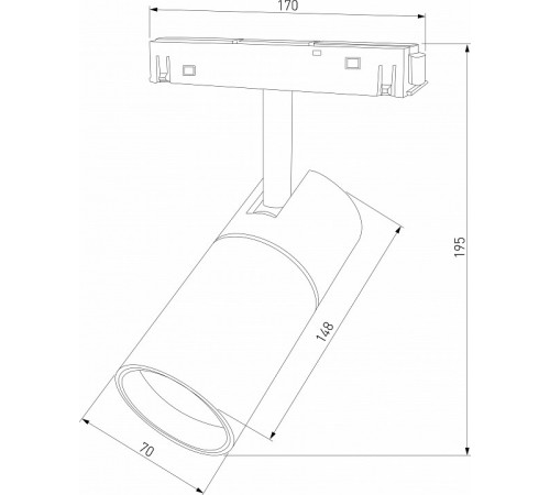 Трековый магнитный светильник Elektrostandard Slim Magnetic 4690389204814 85197/01 a066589