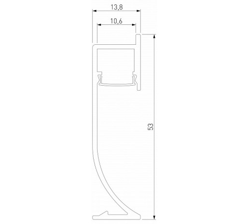 Алюминиевый профиль Elektrostandard LL-2-ALP021 4690389205057 LL-2-ALP021 a066619