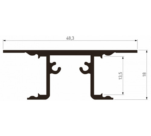 Алюминиевый накладной профиль Elektrostandard LL-2-ALP022 4690389205095 LL-2-ALP022 a066621