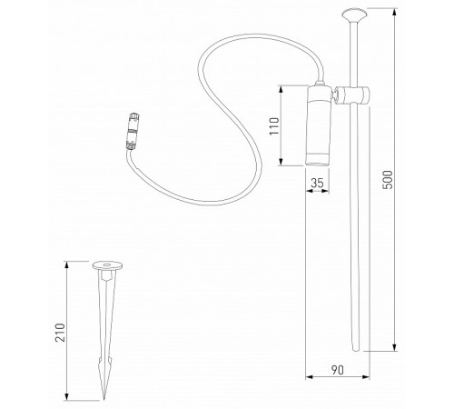 Ландшафтный светильник Elektrostandard Covert 4690389205552 35173/S a066694